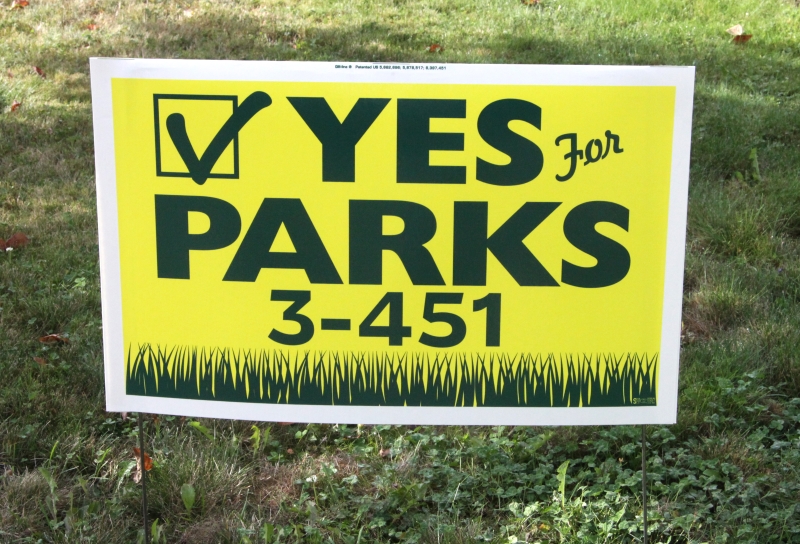 Two-Color Silk Screened Lawn Sign
